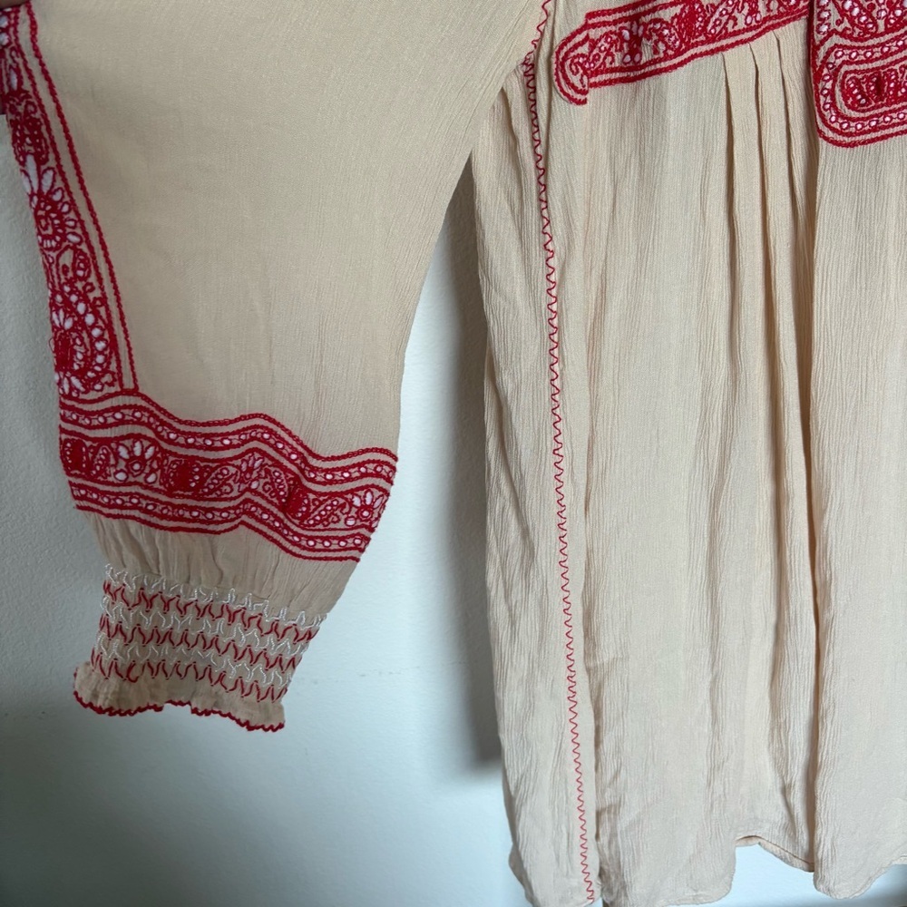 Free People Wind Willow Mini Peasant Dress - Picture 9 of 11